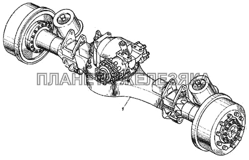 Мост задний в сборе КамАЗ-4326