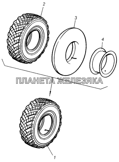 Шина КамАЗ-4326