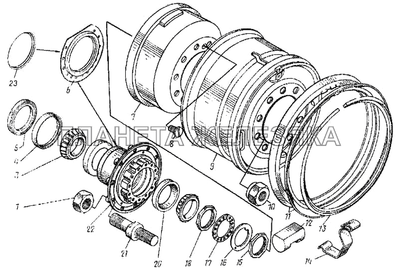 Колеса и ступицы колес КамАЗ-4326