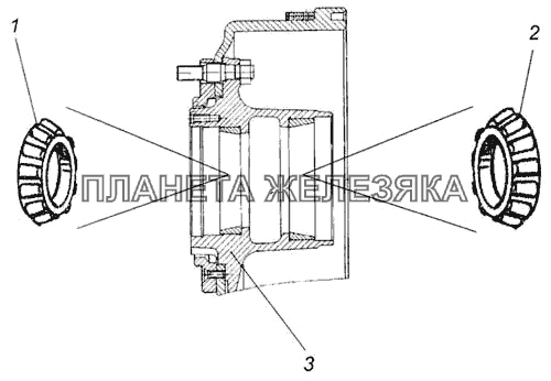 Ступица КамАЗ-4326