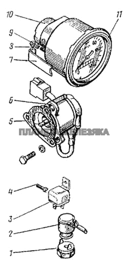 Выключатели и спидометр КамАЗ-4326