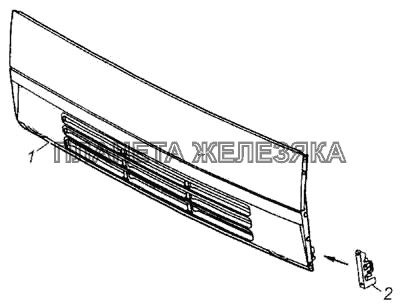 Панель облицовочная КамАЗ-4326
