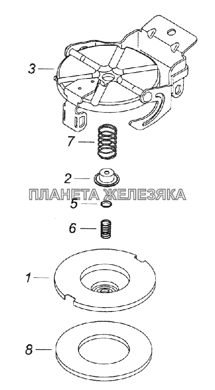 5320-1103010-01 Пробка топливного бака КамАЗ-43261 (Евро-1, 2)