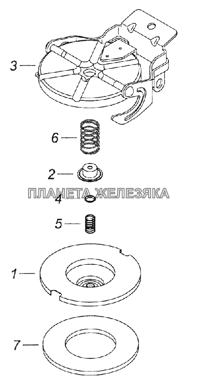 541121-1103010 Пробка топливного бака КамАЗ-43261 (Евро-1, 2)