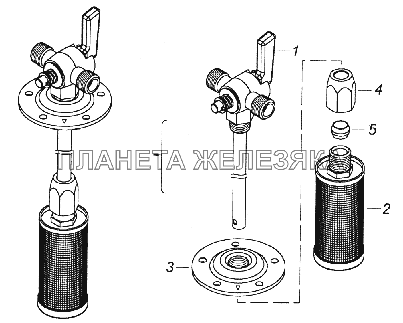 5410-1104012-10 Трубка приемная с фильтром КамАЗ-43261 (Евро-1, 2)
