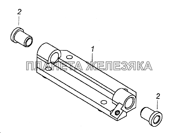 7406.1108038 Кронштейн вала привода КамАЗ-43261 (Евро-1, 2)