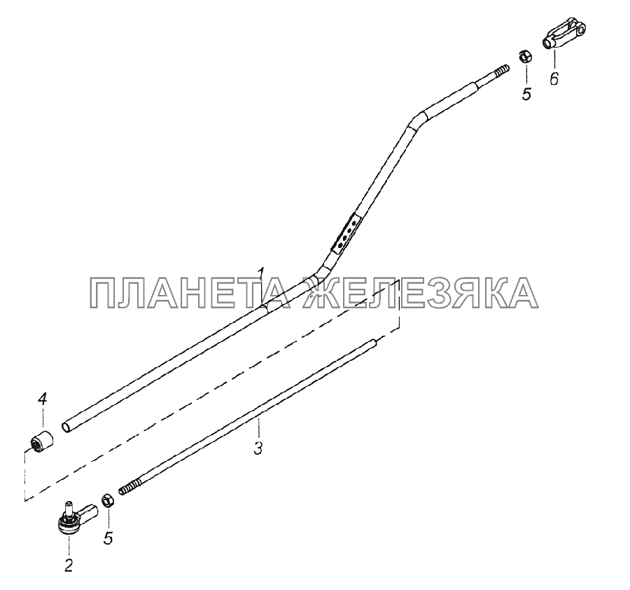 54115-1108040 Толкатель КамАЗ-43261 (Евро-1, 2)