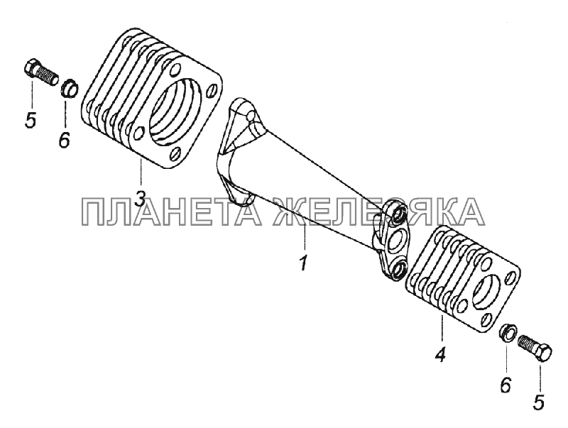 7406.1111050 Вал привода ТНВД КамАЗ-43261 (Евро-1, 2)