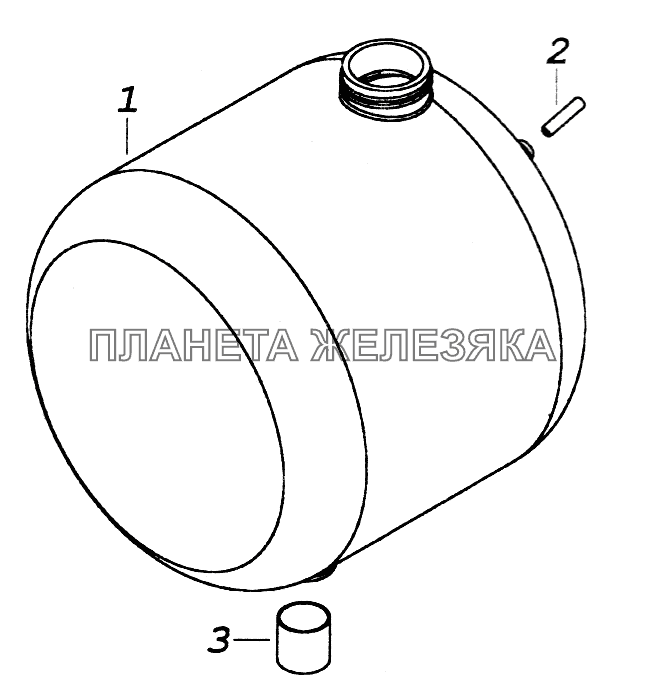 5320-1311010-30 Бачок расширительный КамАЗ-43261 (Евро-1, 2)