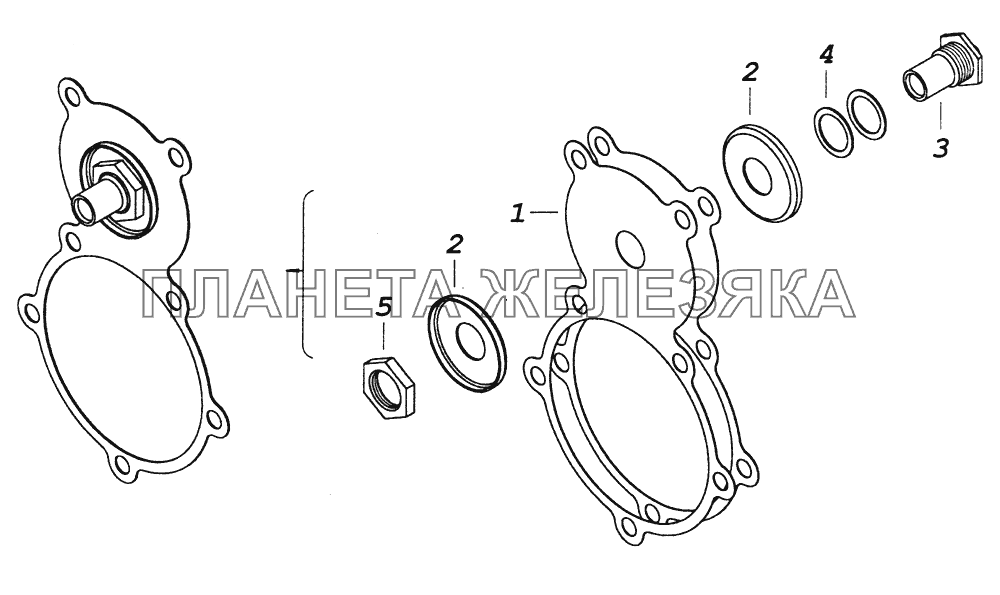 5320-1609570 Диафрагма ПГУ КамАЗ-43261 (Евро-1, 2)