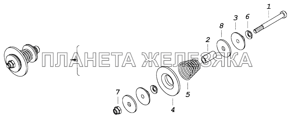 5320.1609578 Клапан ПГУ КамАЗ-43261 (Евро-1, 2)