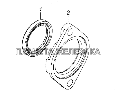 740.37-1029170 Корпус манжеты КамАЗ-43261 (Евро-1, 2)