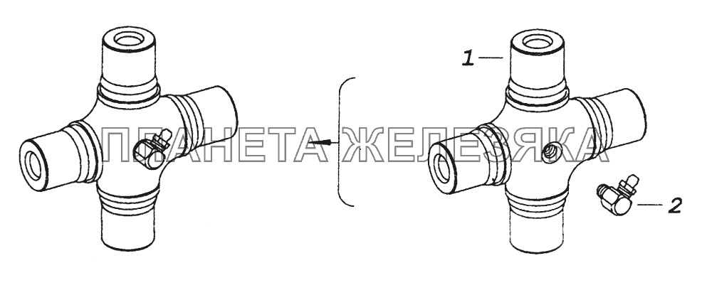 53205-2205026-10 Крестовина карданного вала КамАЗ-43261 (Евро-1, 2)