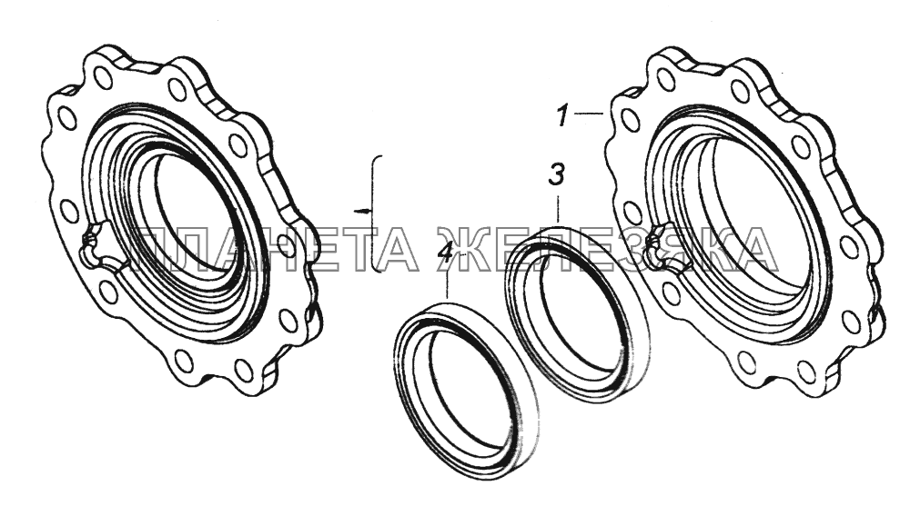 4310-2302050 Крышка подшипника КамАЗ-43261 (Евро-1, 2)