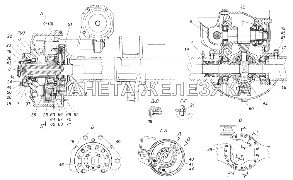 43114-2400025-10 Мост задний КамАЗ-43261 (Евро-1, 2)