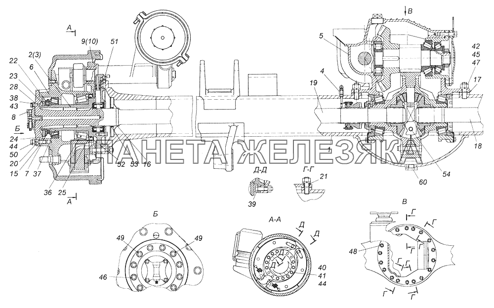 43114-2400041-10 Мост задний КамАЗ-43261 (Евро-1, 2)