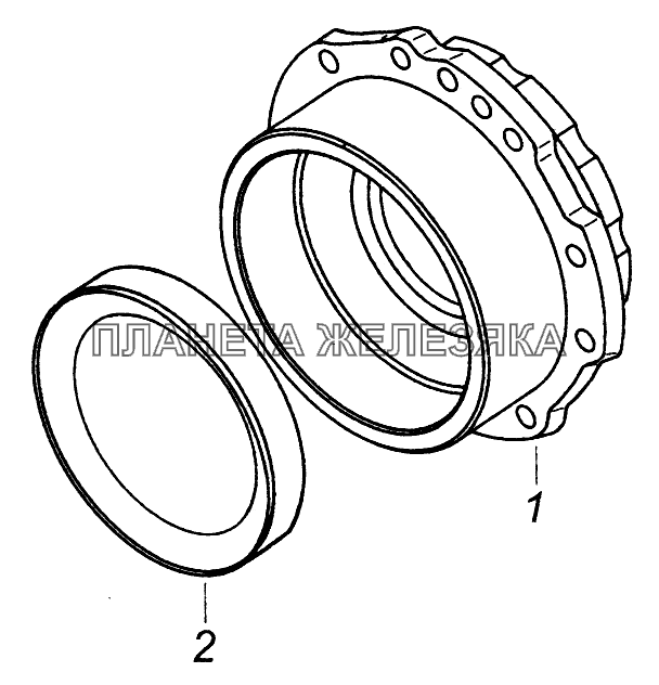 5320-2402048 Стакан подшипников КамАЗ-43261 (Евро-1, 2)