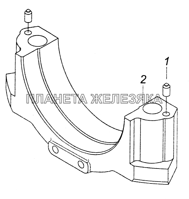 53205-2402076 Крышка подшипника КамАЗ-43261 (Евро-1, 2)