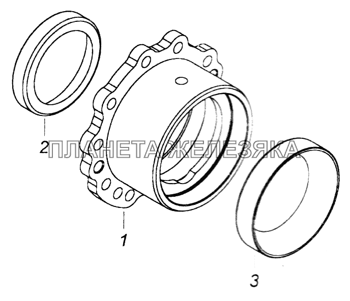 5320-2402108 Стакан подшипников КамАЗ-43261 (Евро-1, 2)