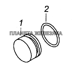 740.1003434 Заглушка с кольцом КамАЗ-43261 (Евро-1, 2)