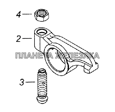 7406.1007140 Коромысло клапана КамАЗ-43261 (Евро-1, 2)