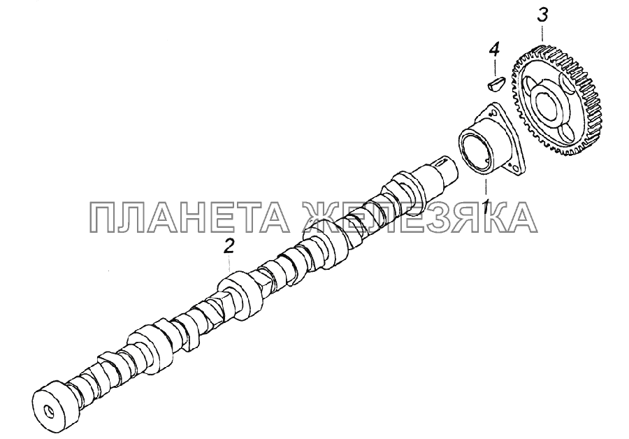 740.21-1006010 Распределительный вал КамАЗ-43261 (Евро-1, 2)