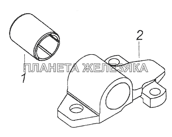 43114-2902020 Ушко с втулкой КамАЗ-43261 (Евро-1, 2)