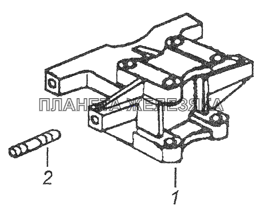 5320-2919088-30 Кронштейн верхней реактивной штанги КамАЗ-43261 (Евро-1, 2)