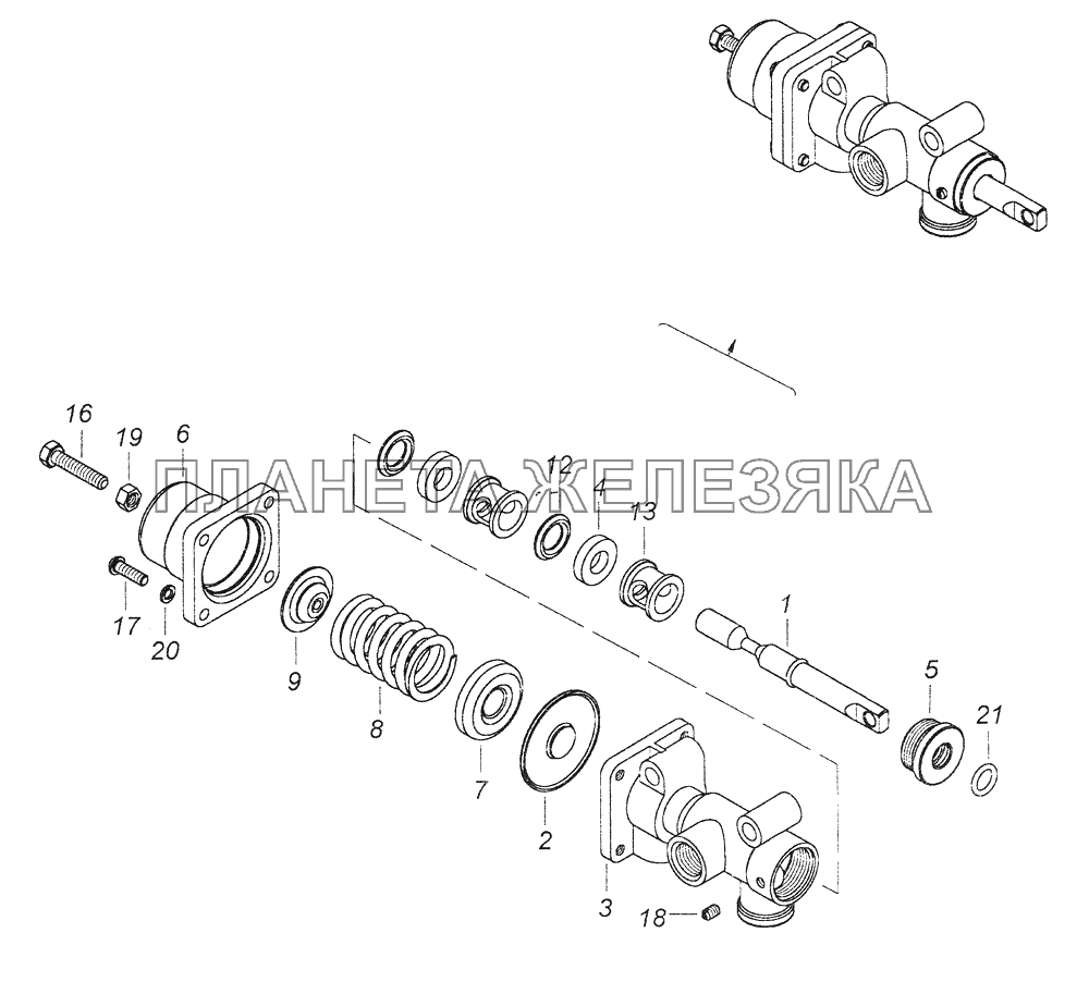 4310-3122010 Кран управления давлением КамАЗ-43261 (Евро-1, 2)