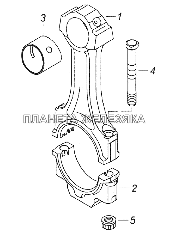 740.1004045 Шатун КамАЗ-43261 (Евро-1, 2)