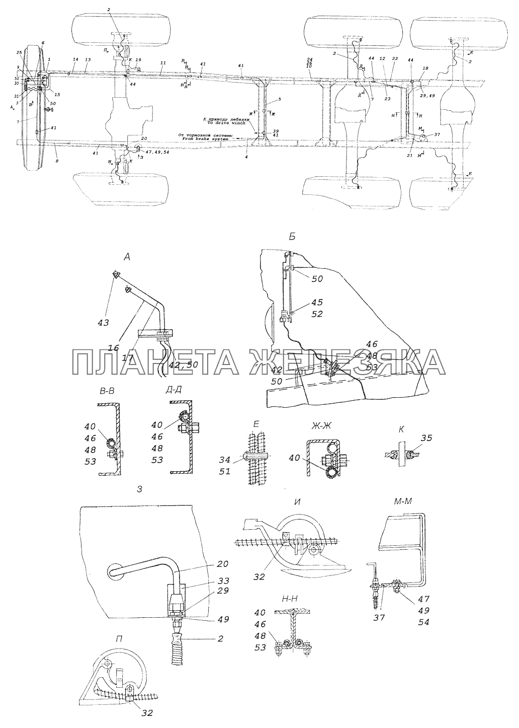 43118-3125001-20 Установка системы накачки шин КамАЗ-43261 (Евро-1, 2)