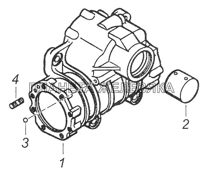 4310-3401010 Картер механизма рулевого управления КамАЗ-43261 (Евро-1, 2)