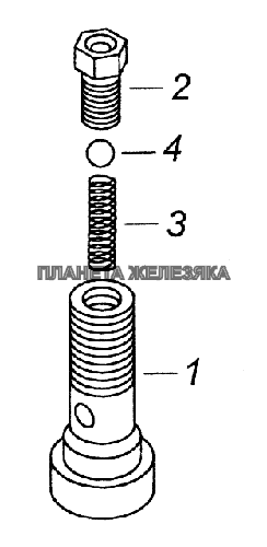 7405.1004066 Клапан форсунки охлаждения поршня КамАЗ-43261 (Евро-1, 2)