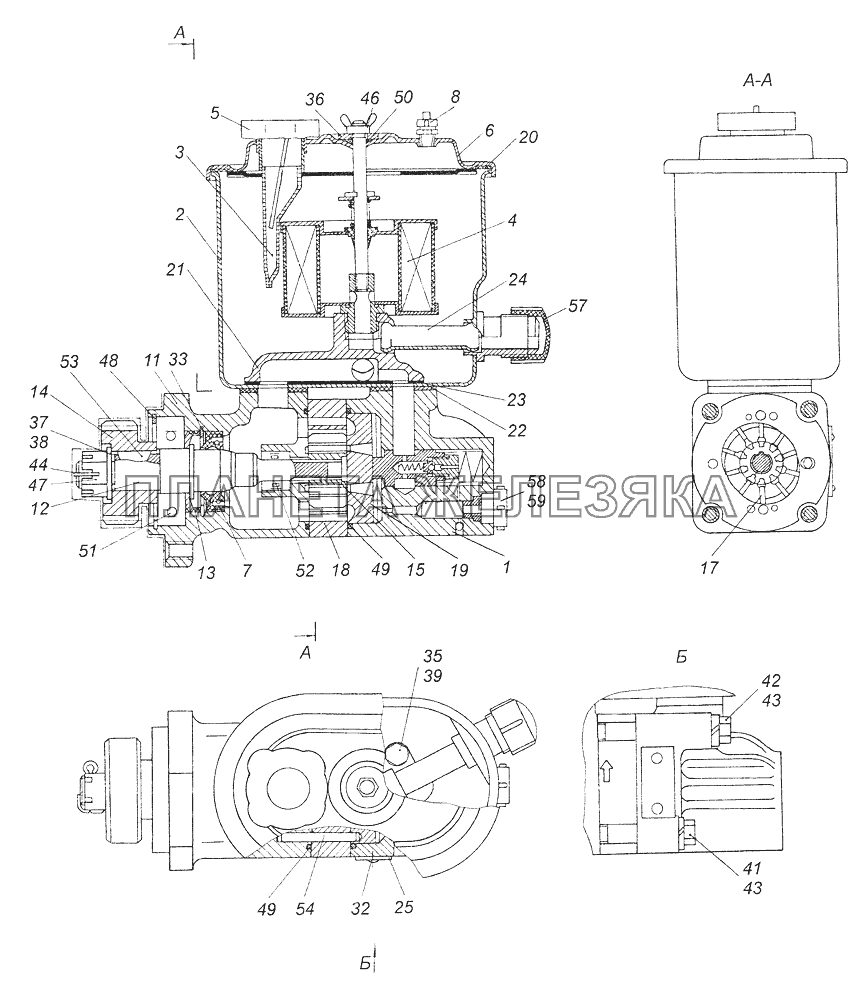 4310-3407200-01 Насос рулевого усилителя КамАЗ-43261 (Евро-1, 2)