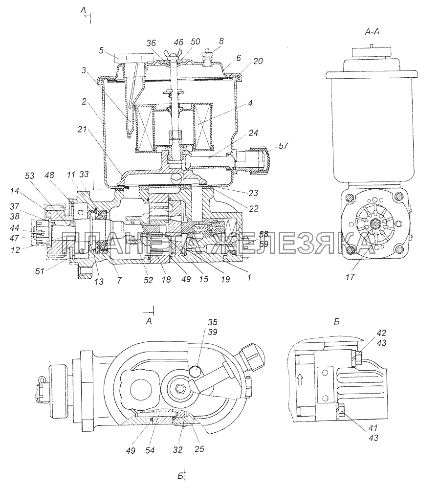 4310-3407200-21 Насос рулевого усилителя КамАЗ-43261 (Евро-1, 2)