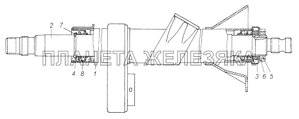 5425-3444010 Колонка рулевого управления КамАЗ-43261 (Евро-1, 2)