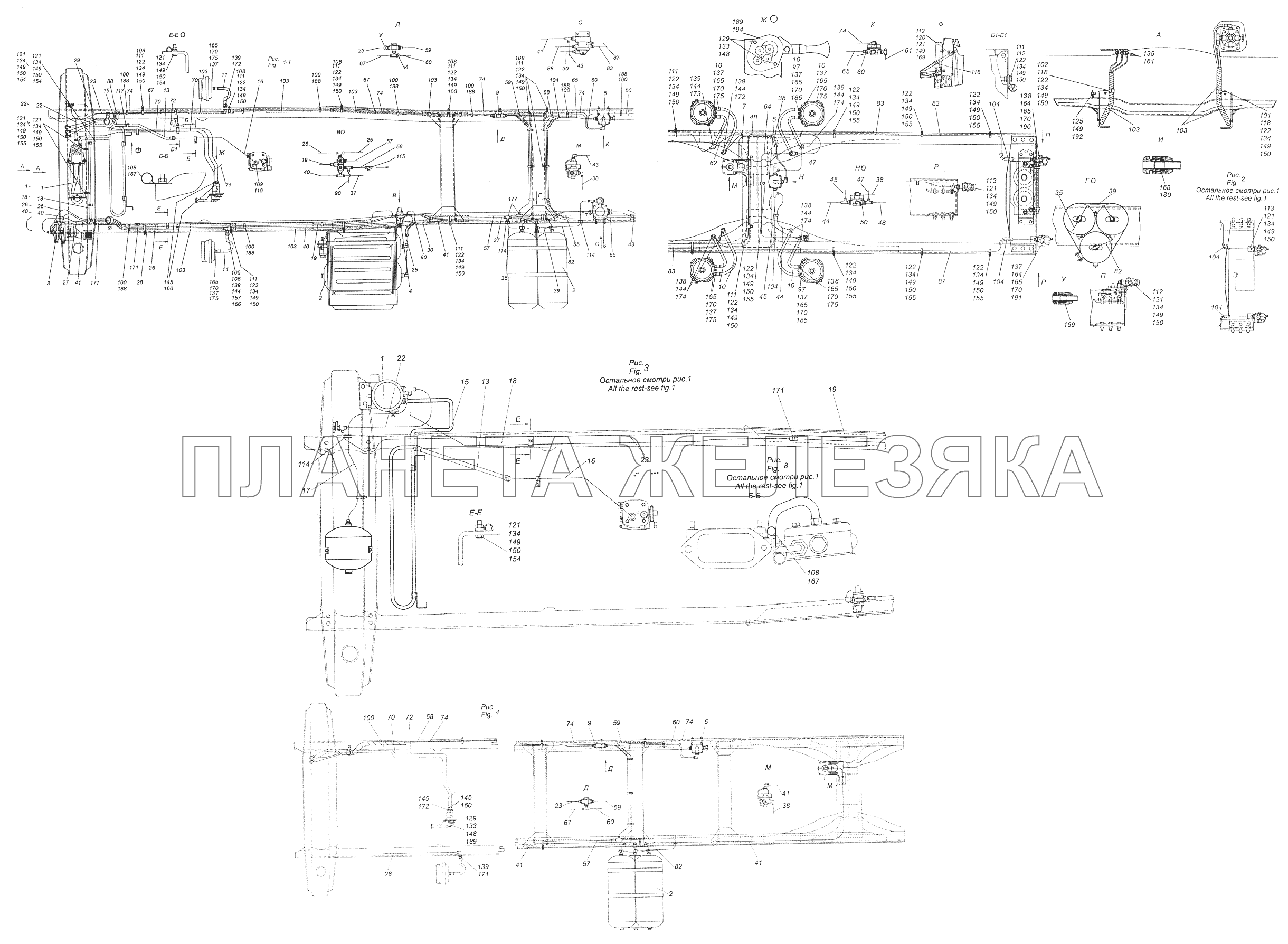 43118-3500006-71 Установка пневмотормозов КамАЗ-43261 (Евро-1, 2)