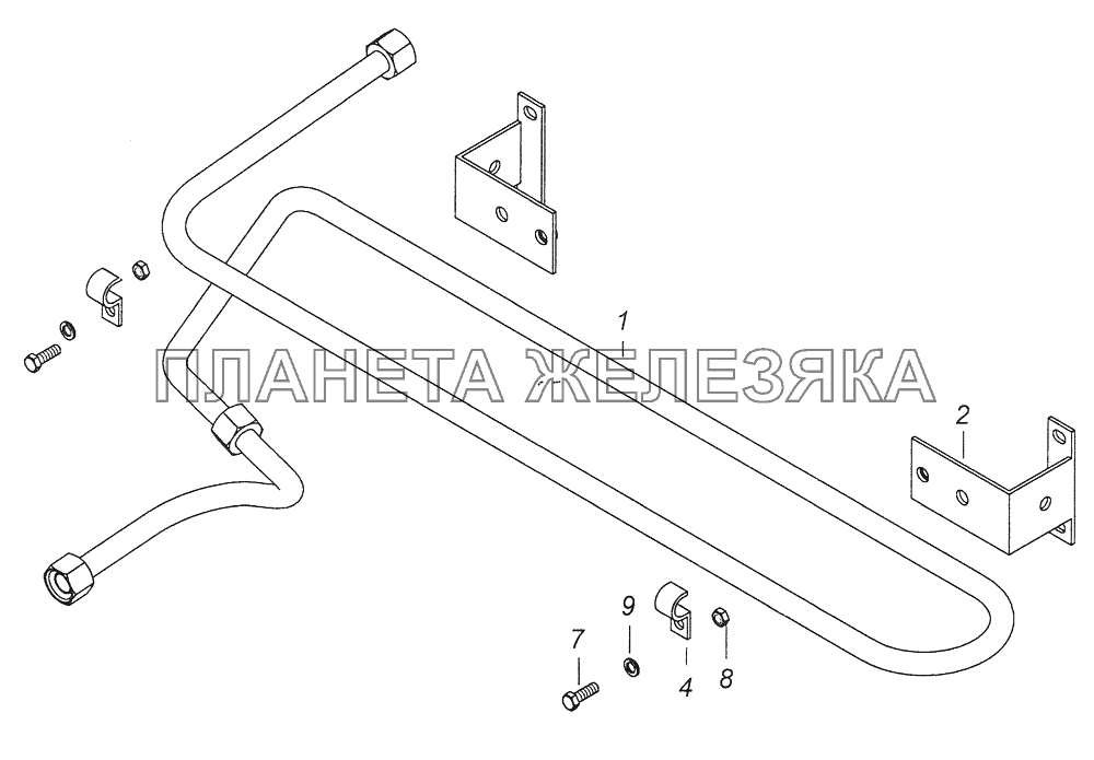 43118-3506180 Установка охладителя КамАЗ-43261 (Евро-1, 2)