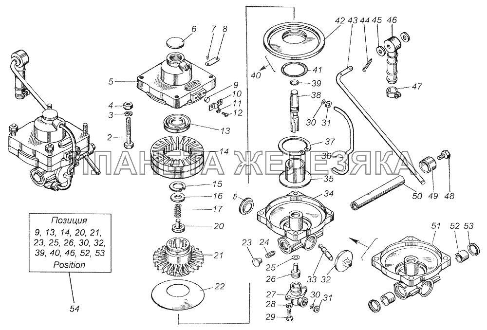 100-3533010 Регулятор тормозных сил в сборе КамАЗ-43261 (Евро-1, 2)