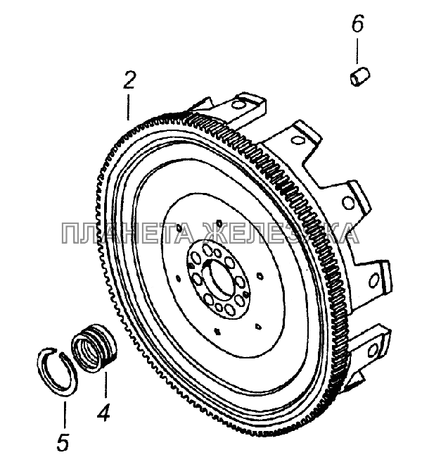 7405.1005115-20 Маховик КамАЗ-43261 (Евро-1, 2)