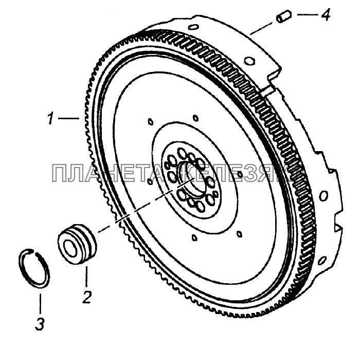 7405.1005115-50 Маховик КамАЗ-43261 (Евро-1, 2)