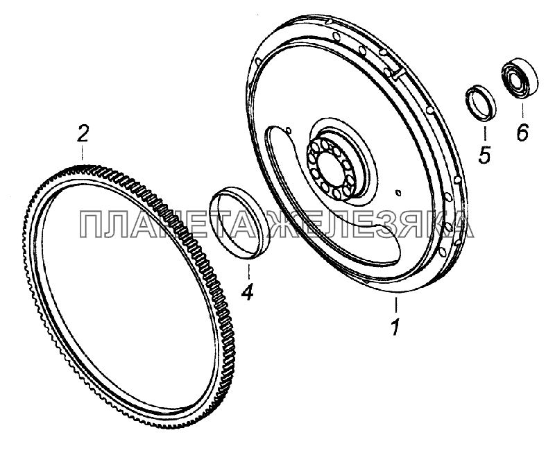 740.50-1005115-10 Маховик КамАЗ-43261 (Евро-1, 2)