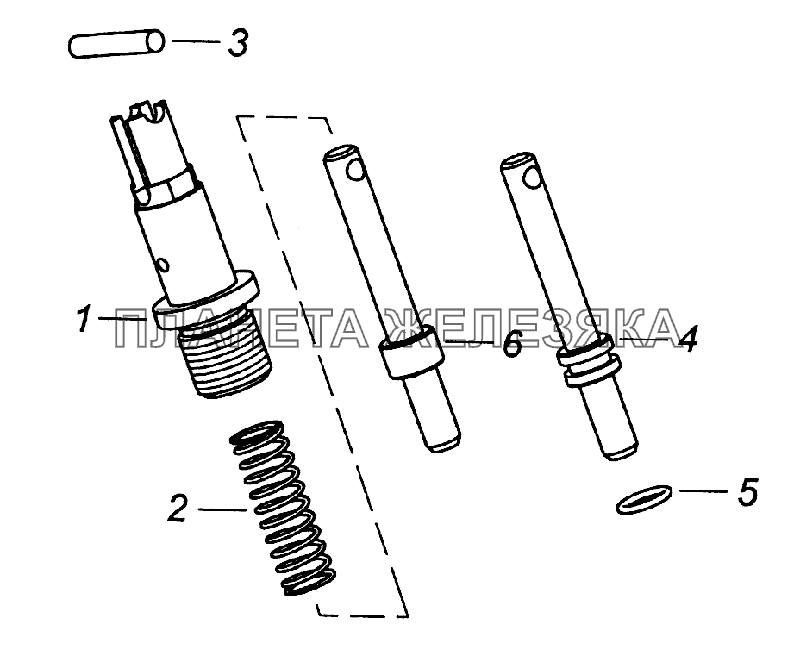 740.1005440 Фиксатор маховика КамАЗ-43261 (Евро-1, 2)