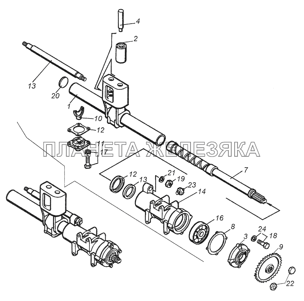 4310-4511010 Тросоукладчик лебедки КамАЗ-43261 (Евро-1, 2)