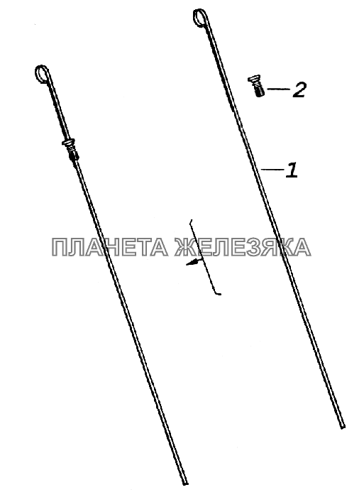 740.1009050 Указатель уровня масла с уплотнителем КамАЗ-43261 (Евро-1, 2)