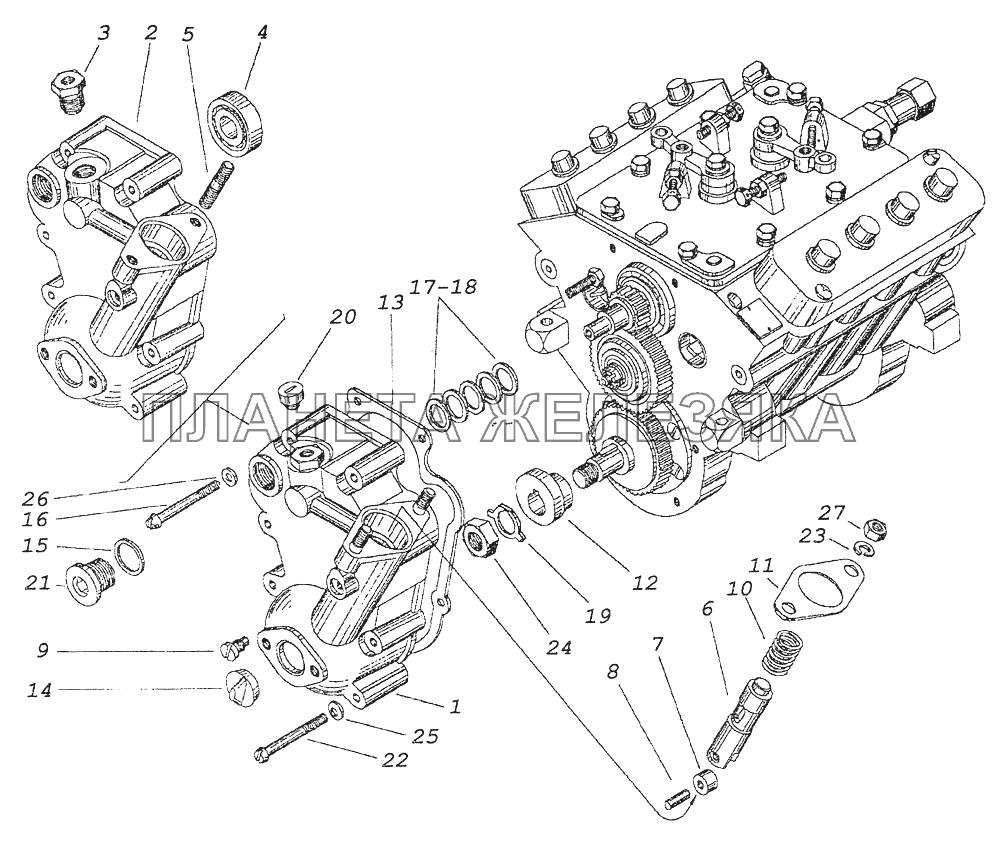 337.1111005-42 Топливный насос высокого давления КамАЗ-43261 (Евро-1, 2)