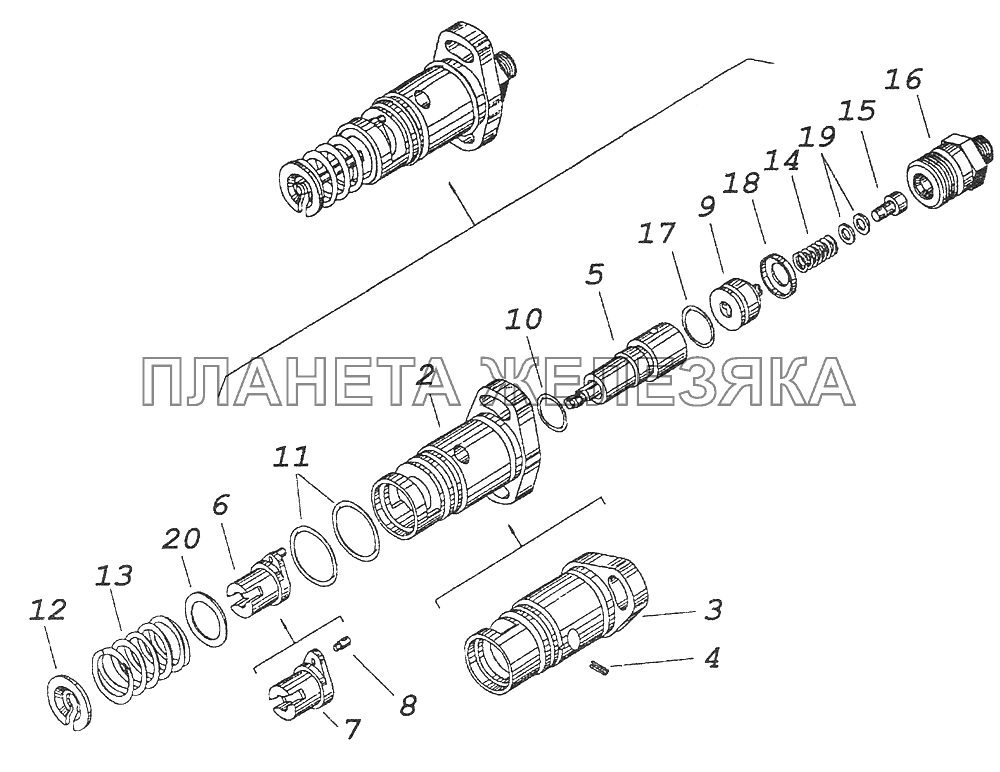 337.1111039-10 Секция топливного насоса КамАЗ-43261 (Евро-1, 2)