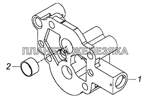 740.11-1011019-01 Крышка масляного насоса КамАЗ-43261 (Евро-1, 2)