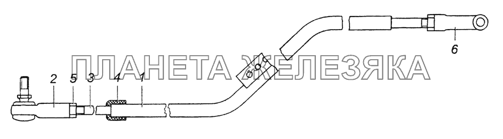 6520-1108040 Толкатель в сборе КамАЗ-5350 (6х6)