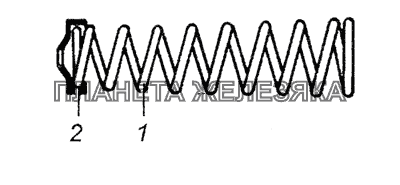 5320-1602518 Пружина главного цилиндра управления сцеплением КамАЗ-4350 (4х4)